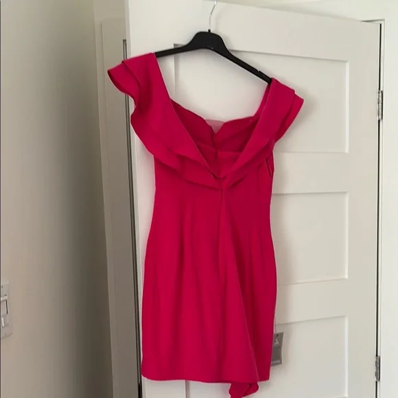 Chateau Pink Ruffled Mini Dress - Picture 2 of 3
